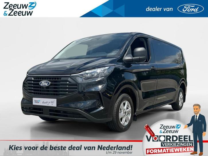 Ford Transit Custom 320 2.0 TDCI L2H1 Trend 170Pk AWD | Voor, Auto's, Bestelauto's, Bedrijf, Te koop, 4x4, ABS, Achteruitrijcamera