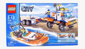Lego 7726 Kustwacht truck met speedboot beschikbaar voor biedingen