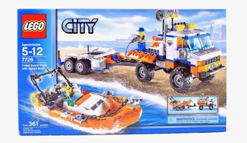 Lego 7726 Kustwacht truck met speedboot, Kinderen en Baby's, Speelgoed | Duplo en Lego, Zo goed als nieuw, Lego, Complete set