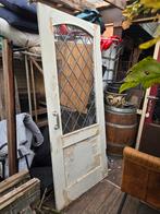 Oude Buitendeur met Glas in Lood, Doe-het-zelf en Verbouw, Deuren en Horren, Ophalen