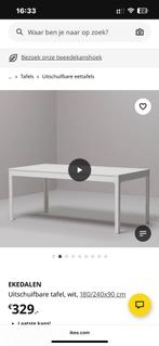 Eettafel uitschuifbaar Ekedalen Ikea, Huis en Inrichting, Tafels | Eettafels, Ophalen, 50 tot 100 cm, Zo goed als nieuw, Vijf personen of meer