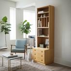 Vintage Zweedse Boekenkast met ruimte voor je LP's, Gebruikt, Mid-century | Vintage | Zweeds, Eikenhout, ?