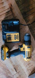 DeWalt DCD710 10.8V Boormachine + Accu, Lader & Koffer, Gebruikt, Variabele snelheid, Ophalen of Verzenden, Boor- en Schroefmachine