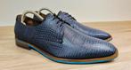 Floris van Bommel herenschoenen maat 8 / 42, Ophalen, Blauw, Floris van Bommel, Zo goed als nieuw