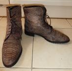 Pertini bont veterlaarzen maat 40 crocoprint bruin groen, Kleding | Dames, Schoenen, Pertini, Bruin, Verzenden, Lage of Enkellaarzen