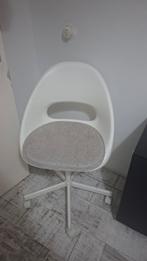 IKEA LOBERGET / MALSÄR Bureaustoel - Wit/Grijs, Ophalen of Verzenden, Zo goed als nieuw, Wit, Bureaustoel