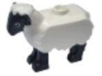 Lego Dieren Schaap Wit White Sheep with Black Head and Legs, Ophalen of Verzenden, Nieuw, Losse stenen, Lego