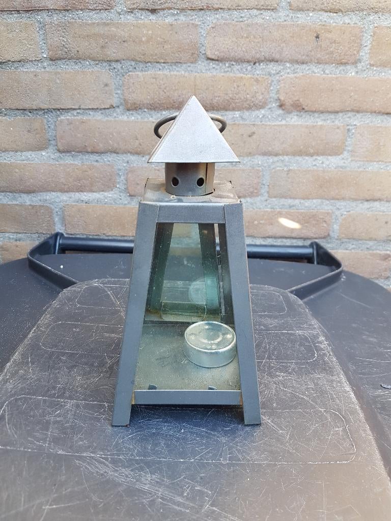 Waxinelicht houder 20 cm hoog., Ophalen of Verzenden, Overige materialen, Minder dan 25 cm