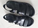 Maat 37 Zwarte leren sandalen, Kleding | Dames, Schoenen, Ecco, Zwart, Zo goed als nieuw, Sandalen of Muiltjes