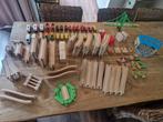 Grote Houten Treinbaan Set elektrische treinen en accessoire, Ophalen of Verzenden, Gebruikt, Overige typen