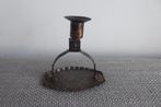 ijzeren kandelaar Hugo Berger Goberg rond 1920, Antiek en Kunst, Ophalen of Verzenden, Koper of Brons