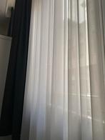 Vitrage en overgordijnen set, Huis en Inrichting, Ophalen of Verzenden, Zo goed als nieuw, Wit, 200 cm of meer