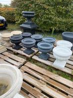 Betonnen bloempotten - 40x40cm - diverse kleuren - OP=OP €40, Tuin en Terras, Ophalen, Nieuw