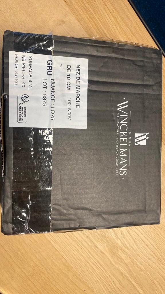 Winckelmans traptreden Nez de Marche 10x10x0,9 cm, Doe-het-zelf en Verbouw, Tegels, Nieuw, Vloertegels, Keramiek, 60 cm of meer