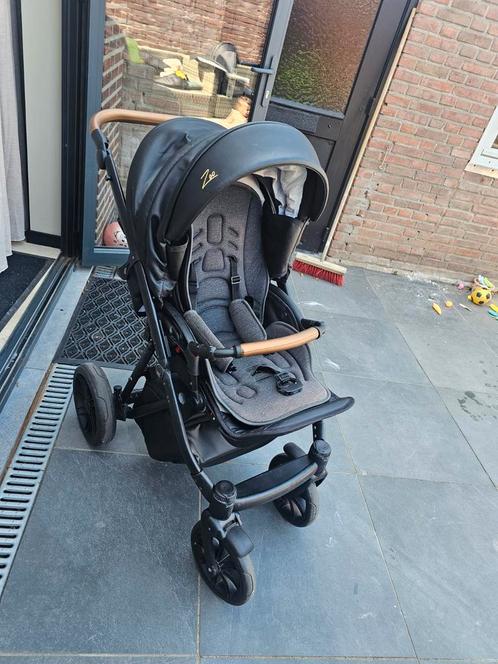 3 in 1 kinderwagen merk Camarelo Zeo 18 zwart/goud te koop, Kinderen en Baby's, Kinderwagens en Combinaties, Gebruikt, Combiwagen