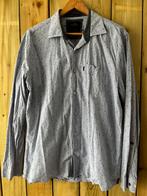 Vanguard overhemd blauw-wit met rood-bruine details - XXL, Zo goed als nieuw, Overige halswijdtes, Vanguard, Verzenden