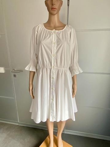 i382 Emporio Armani maat 40/42=M/L jurk katoen wit jurkje beschikbaar voor biedingen