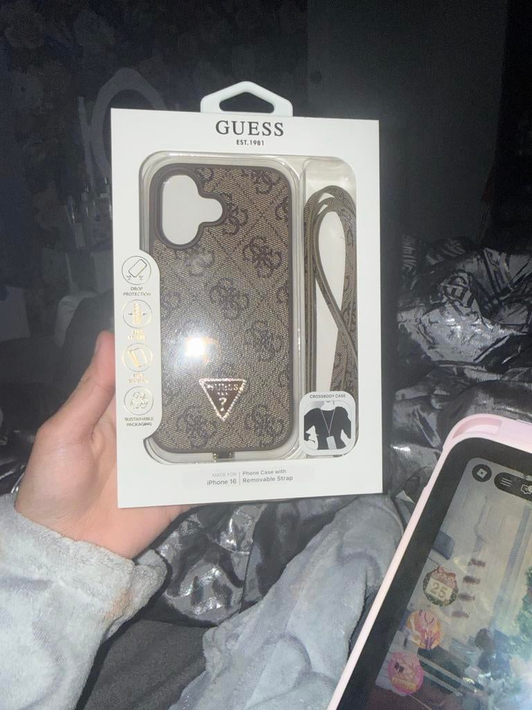 Guess iPhone 16 Hoesje - Nieuw!, Ophalen of Verzenden, Nieuw, Hoesje of Tasje