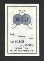 08-009 Nijmegen - Van de Bosch en Jansen Opel Chevrolet, Verzenden, Nederland