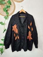Vintage mohair wollen applicatie vest allsize, Kleding | Dames, Vintage, Ophalen of Verzenden, Zo goed als nieuw, Maat 46/48 (XL) of groter