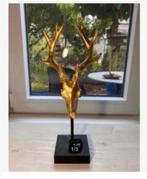 Kunststof hertenkop gewei, woonaccessoires voet 26 cm, Ophalen of Verzenden