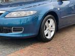 Mazda 6 Sportbreak 1.8i Touring Clima|Cruise|Trekhaak|NAP, 12 maanden, Stof, Gebruikt, Zwart