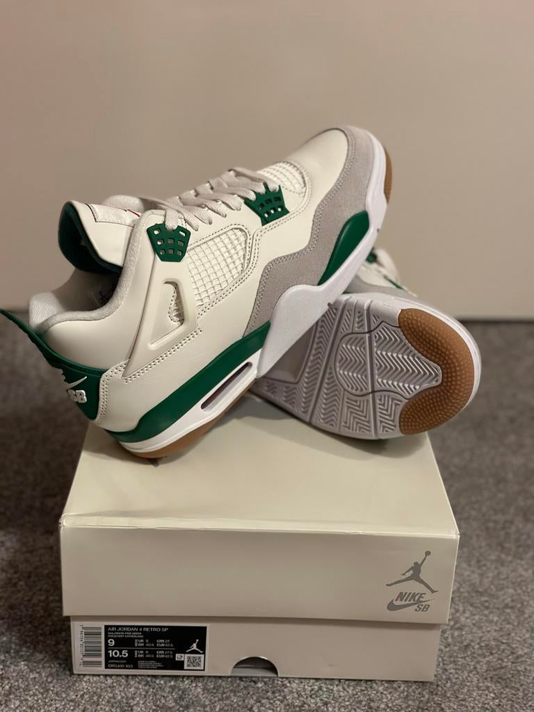 Nike SB x Air Jordan 4 Pine Green - Maat 42,5 DS, Ophalen of Verzenden, Nieuw, Wit, Sneakers of Gympen