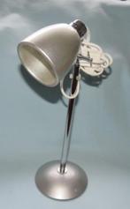 Bureaulamp tafellamp zilverkleurig verstelbaar 40 cm hoog, Ophalen of Verzenden, Zo goed als nieuw, Metaal, Minder dan 50 cm