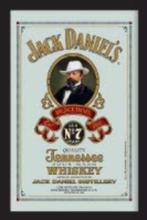 Jack Daniels portret whiskey reclame spiegel wanddeco cafe