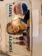 Vintage Pepsi Cola Reclamebord, Ophalen, Gebruikt, Reclamebord