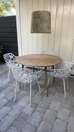 Tuintafel rond 115, Tuin en Terras, Ophalen, 4 zitplaatsen, Gebruikt, Eettafel
