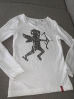 Esprit edc shirt T-shirt wit witte zilver 122 128 kerst, Kinderen en Baby's, Kinderkleding | Maat 122, Meisje, Zo goed als nieuw