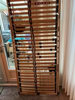 1 persoons bed, elektrische lattenbodem GRATIS, Huis en Inrichting, Slaapkamer | Bedden, Ophalen, 90 cm, Eenpersoons, Bruin