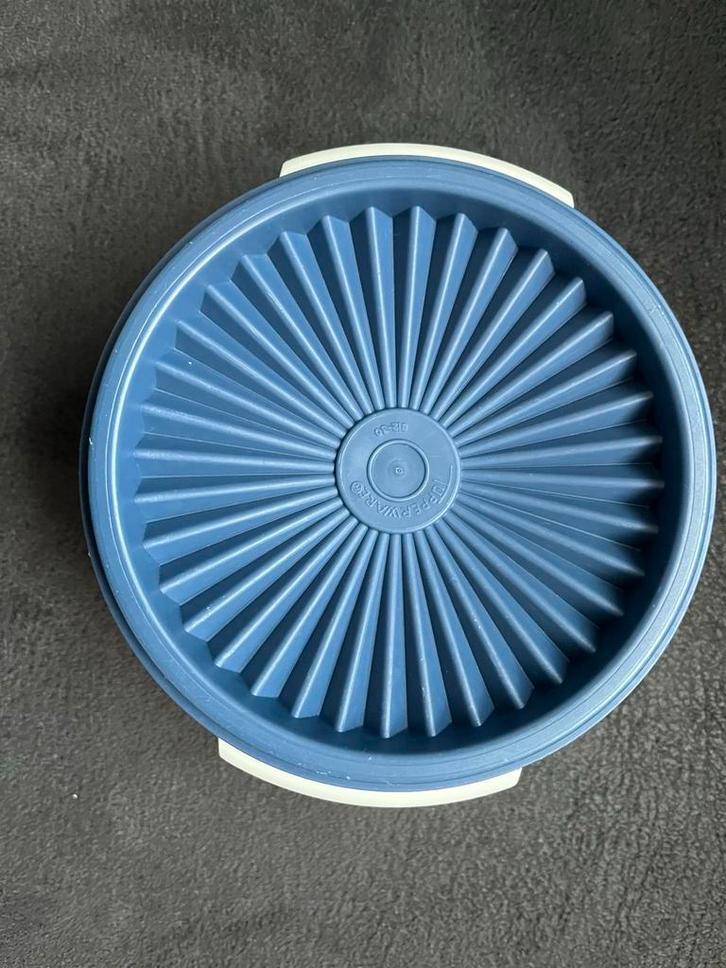 Tupperware Schaaltje/Bakje met Deksel € 4,00, Huis en Inrichting, Keuken | Tupperware, Zo goed als nieuw, Bak of Kom, Blauw, Wit