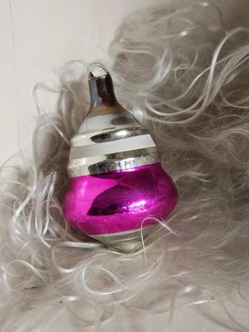 Oude Antieke AJEKO kerstbal / Tol Lampion pink / 17 beschikbaar voor biedingen