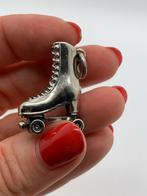 Z88 Prachtige massief zilveren hanger rolschaats, Ophalen of Verzenden, Zilver, Hanger