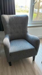 Oorfauteuil grijs, Huis en Inrichting, Fauteuils, Ophalen of Verzenden, Zo goed als nieuw, Stof