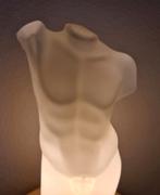 James & Poki glazen torso tafellamp jaren 90  uniek mooi, Ophalen, Gebruikt, Glas, Minder dan 50 cm