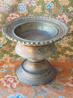 Mooie antieke Oosterse offerschaal van bewerkt koper 26,5 cm, Antiek en Kunst, Ophalen of Verzenden