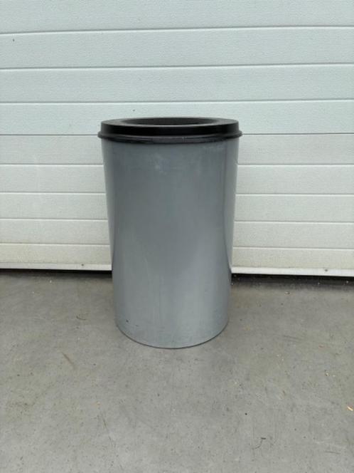 Ronde vlamdovende afvalbak groot, Huis en Inrichting, Woonaccessoires | Prullenbakken, Gebruikt, Metaal, 75 cm of meer, 40 liter of meer