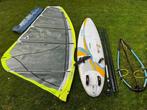 Complete windsurf freeride set 130L, Watersport en Boten, Windsurfen, Ophalen, 250 tot 300 cm, Met draagtas, Complete set