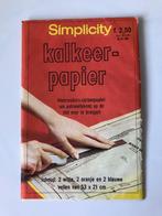 Simplicity kalkeerpapier uit 1971, Ophalen, Gebruikt