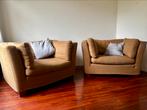 Linteloo twee loveseats fauteuils Easyliving beige, Ophalen, Gebruikt, 100 tot 125 cm, Rustiek - landelijk