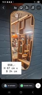 Vintage freeform spiegel, Ophalen, Minder dan 50 cm, Gebruikt, Minder dan 100 cm