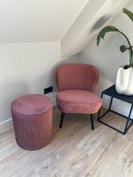Karwei Fauteuil Sara met Poef - ZGAN, Overige kleuren, Ophalen of Verzenden, Zo goed als nieuw, Eén