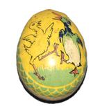 blikken ei met 2 vechtende eenden vogels, Ophalen of Verzenden, Gebruikt, Overige