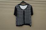 Gerry Weber  top, Verzenden, Zwart, Maat 42/44 (L), Zo goed als nieuw