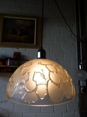 vintage Peill & Putzler hanglamp Frosted 70er beschikbaar voor biedingen