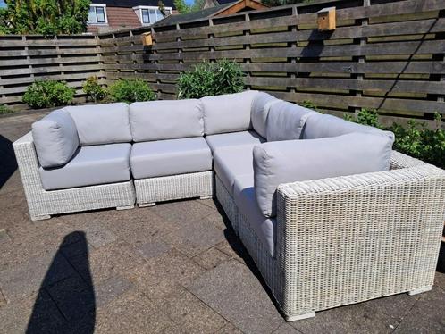 Buddha hoek loungeset tuinset, Tuin en Terras, Tuinsets en Loungesets, Zo goed als nieuw, Loungeset, Wicker, 5 zitplaatsen, Bank