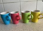 4 gekleurde espresso kopjes Tams England, Ophalen of Verzenden, Overige stijlen, Kop(pen) en/of Schotel(s)